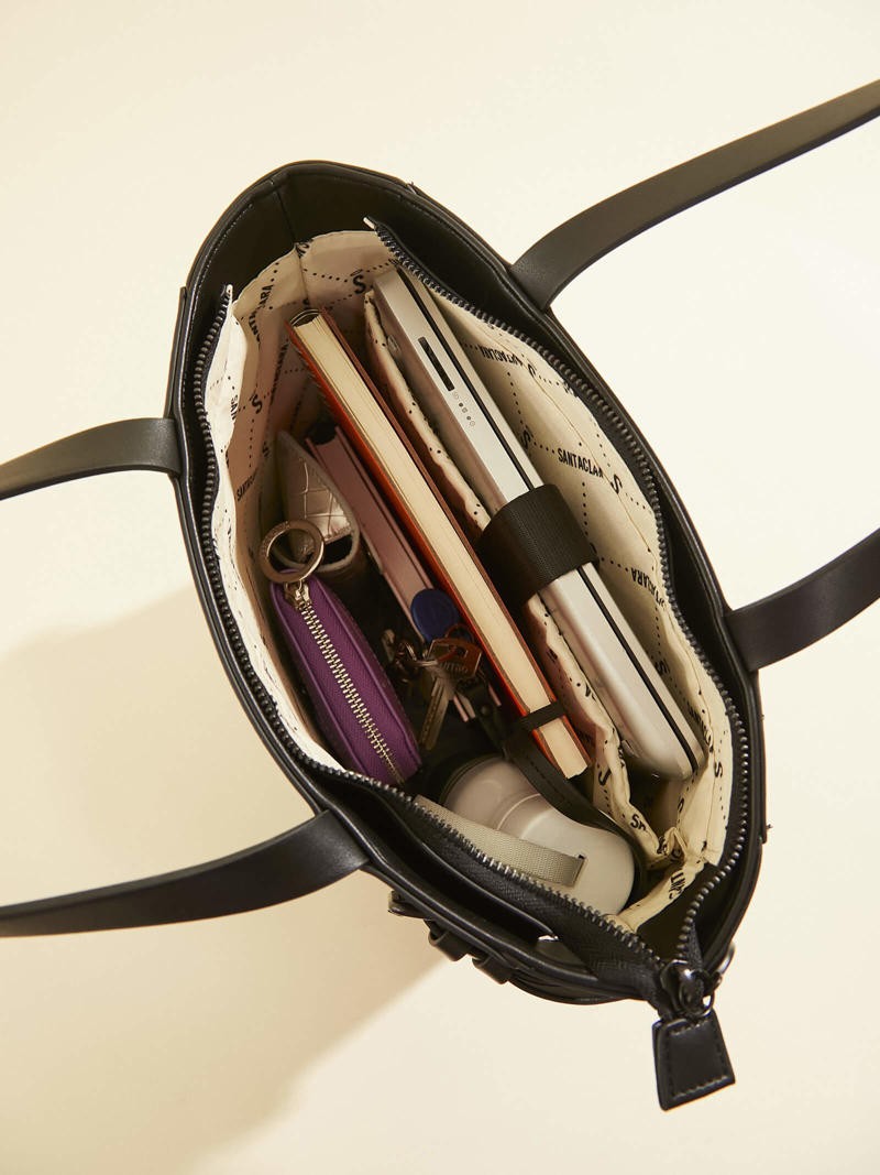 Shopping Bag Solana Negro Porta Notebook