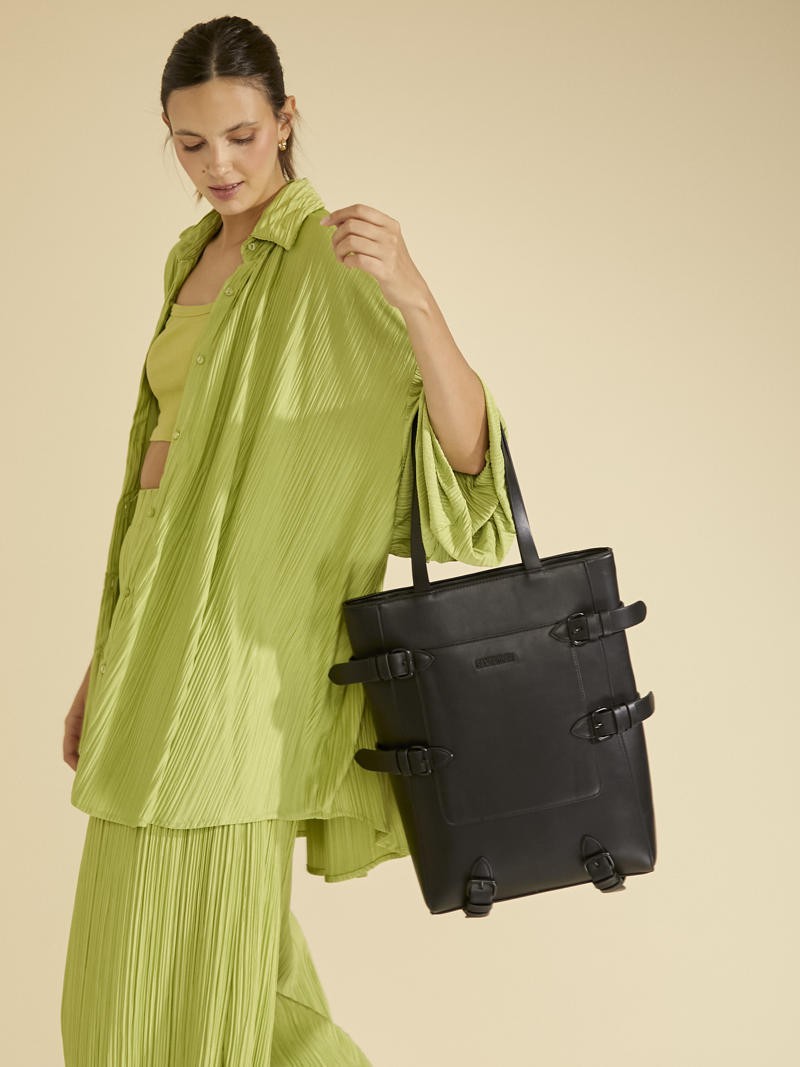 Shopping Bag Solana Negro Porta Notebook