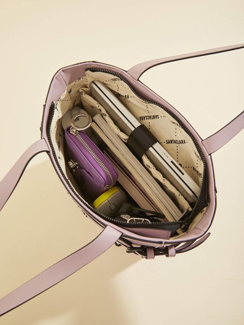 Shopping Bag Solana Lila Porta Notebook