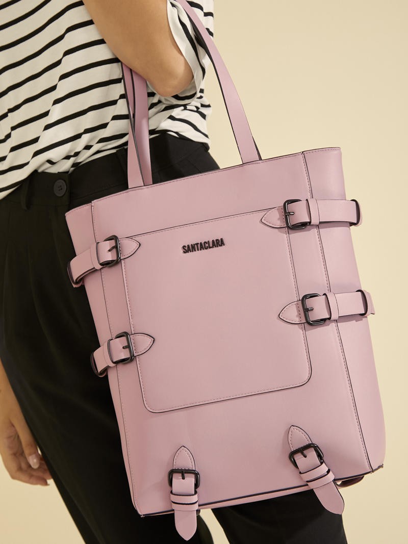 Shopping Bag Solana Lila Porta Notebook