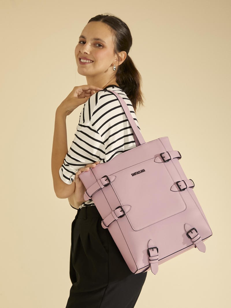 Shopping Bag Solana Lila Porta Notebook