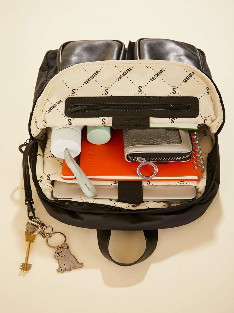 Mochila Catalina Negro Porta Notebook