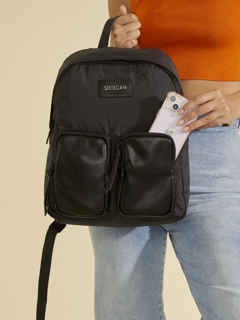 Mochila Catalina Negro Porta Notebook