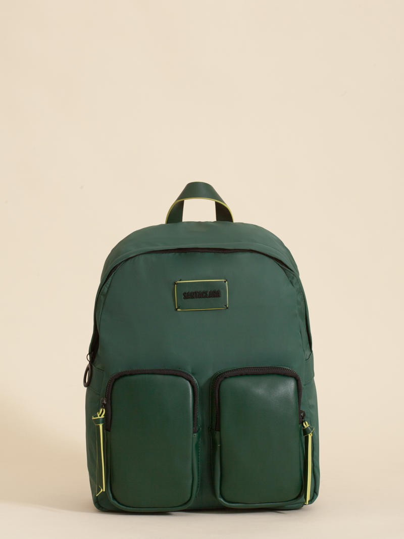 Mochila Catalina Verde Porta Notebook