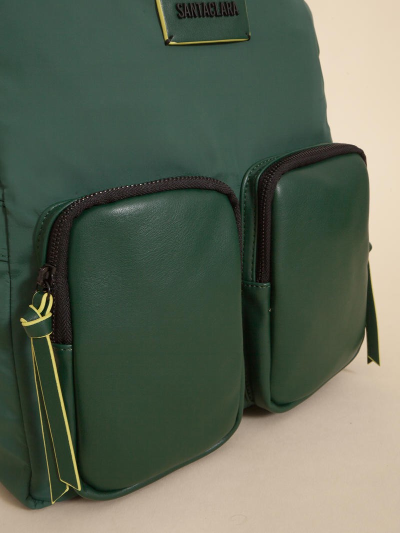 Mochila Catalina Verde Porta Notebook