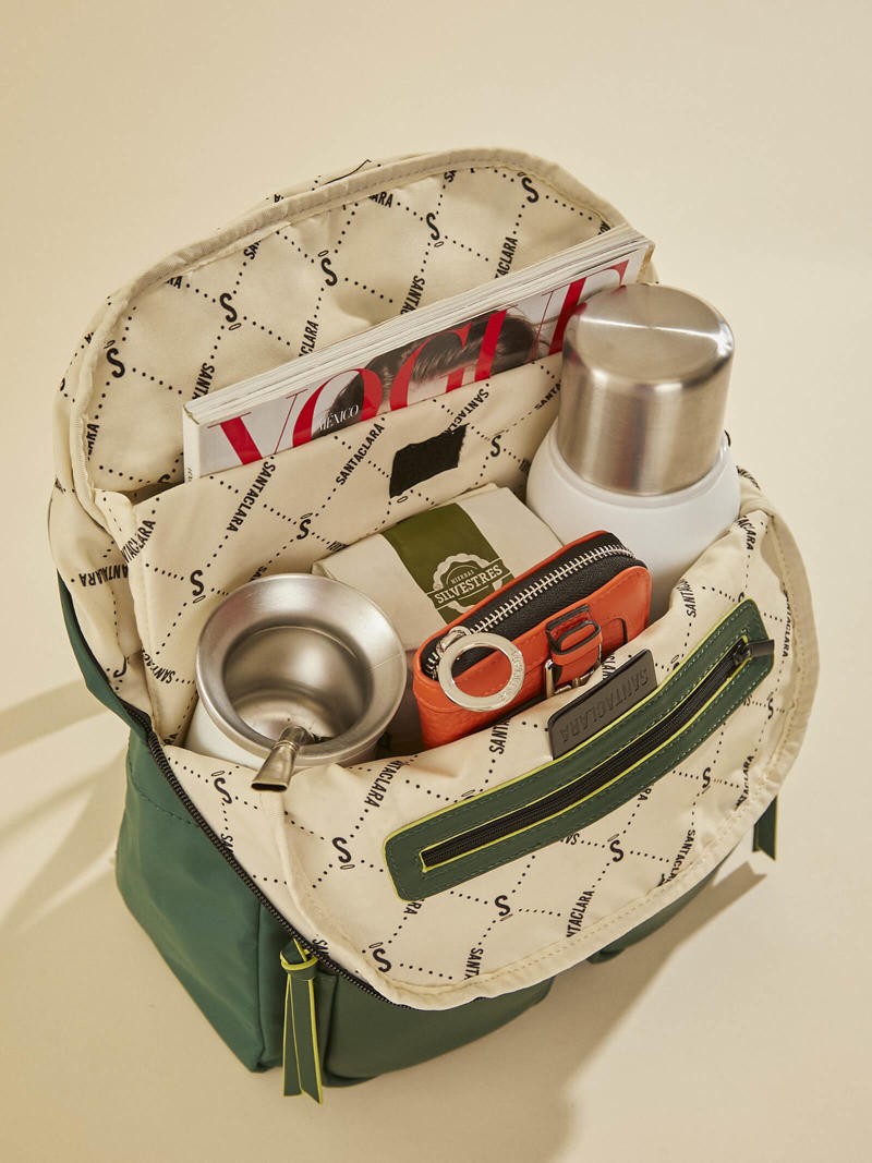 Mochila Catalina Verde Porta Notebook