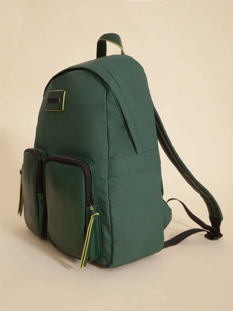 Mochila Catalina Verde Porta Notebook