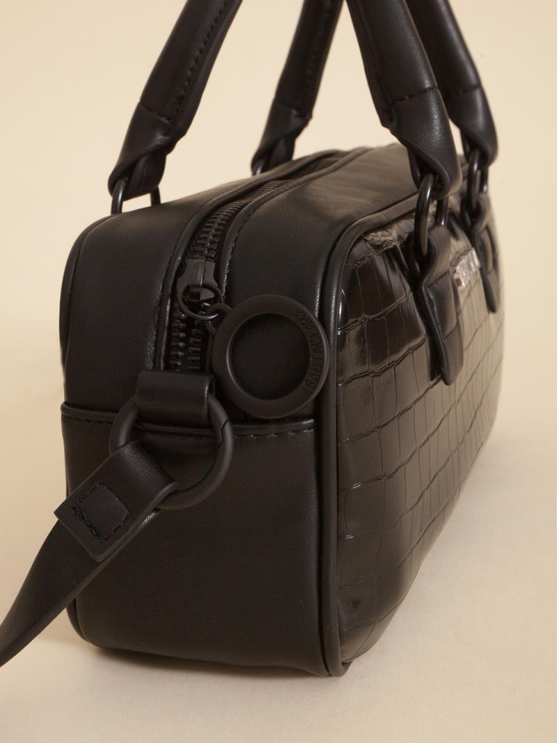 Cartera Bisi Negro Croco