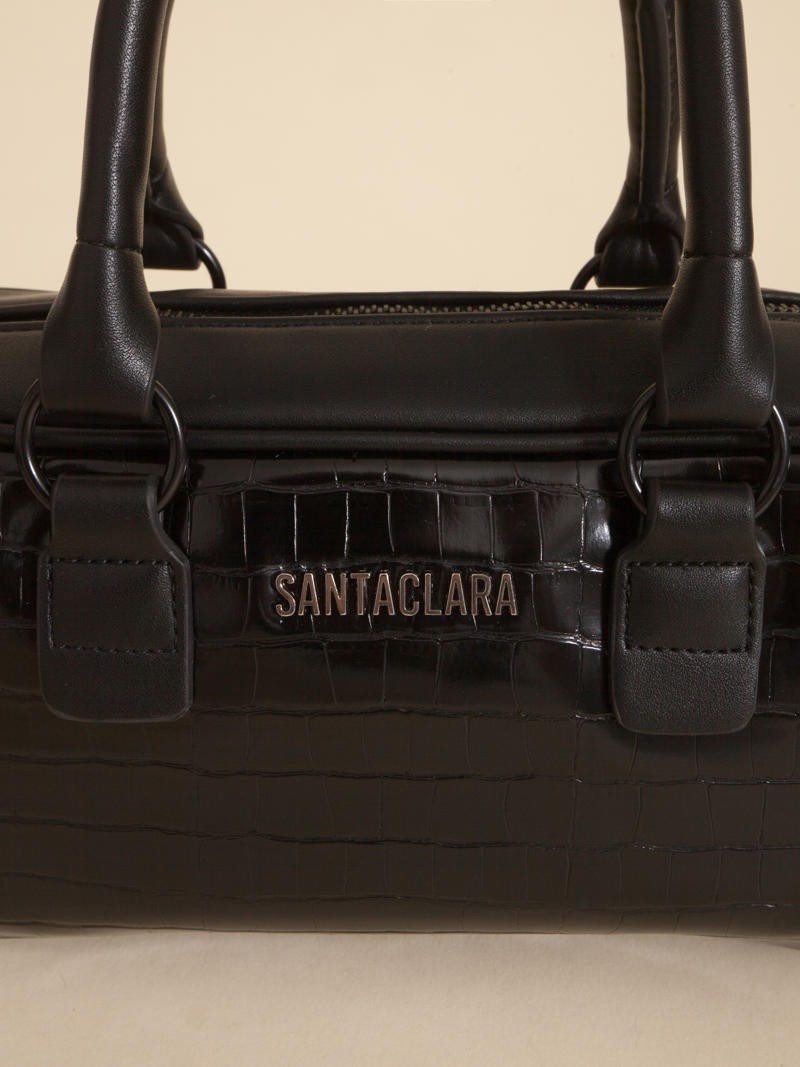 Cartera Bisi Negro Croco