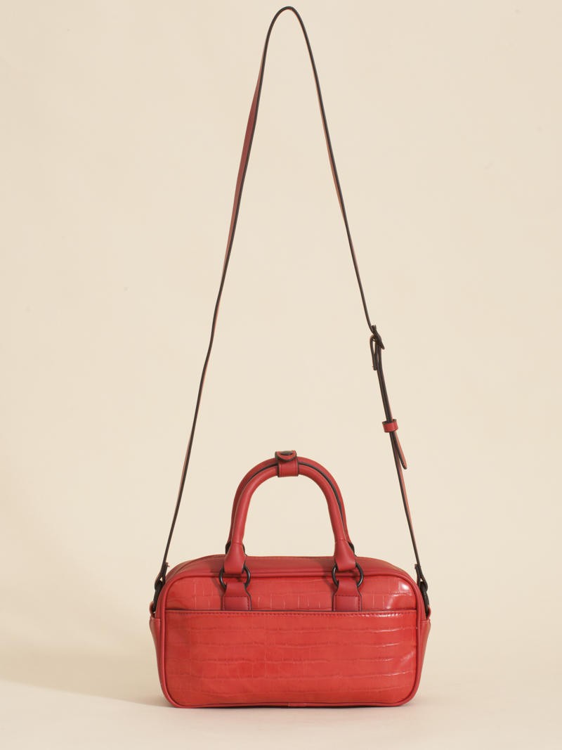 Cartera Bisi Rojo Croco