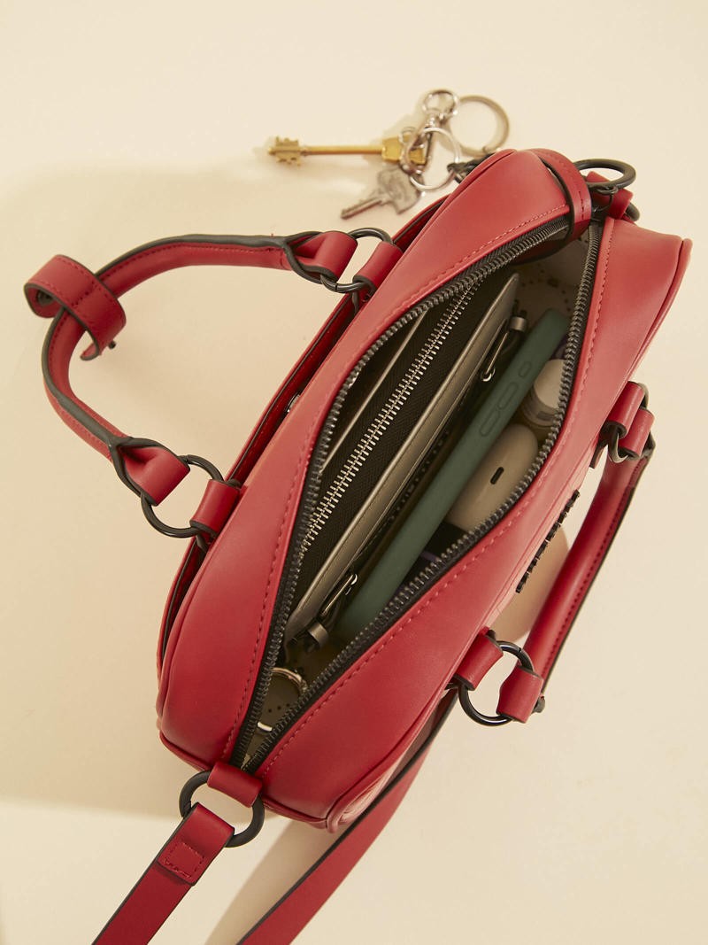 Cartera Bisi Rojo Croco