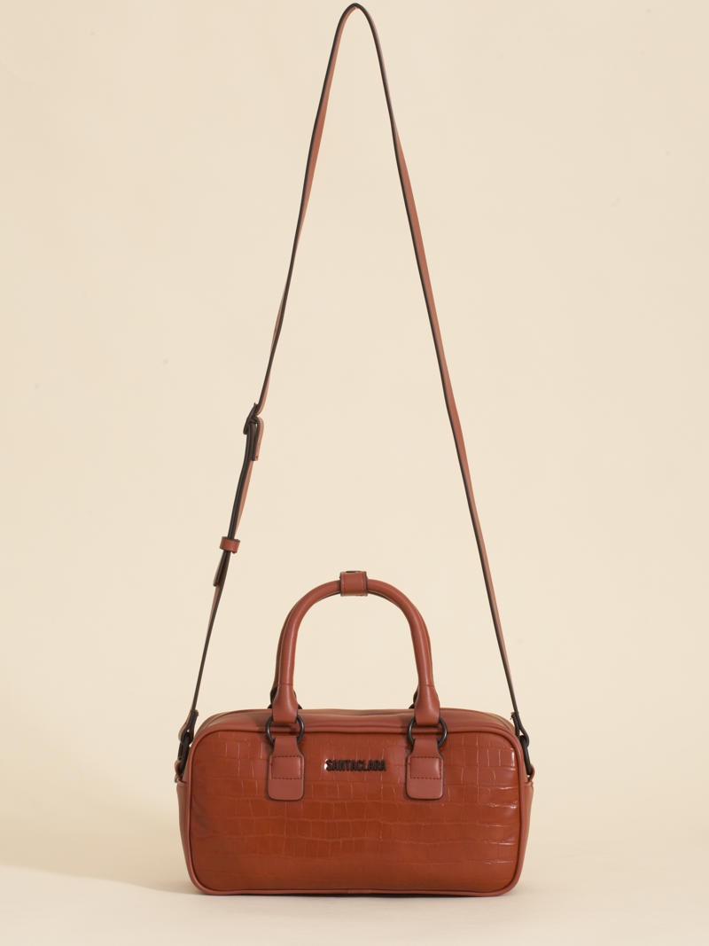 Cartera Bisi Marron Croco