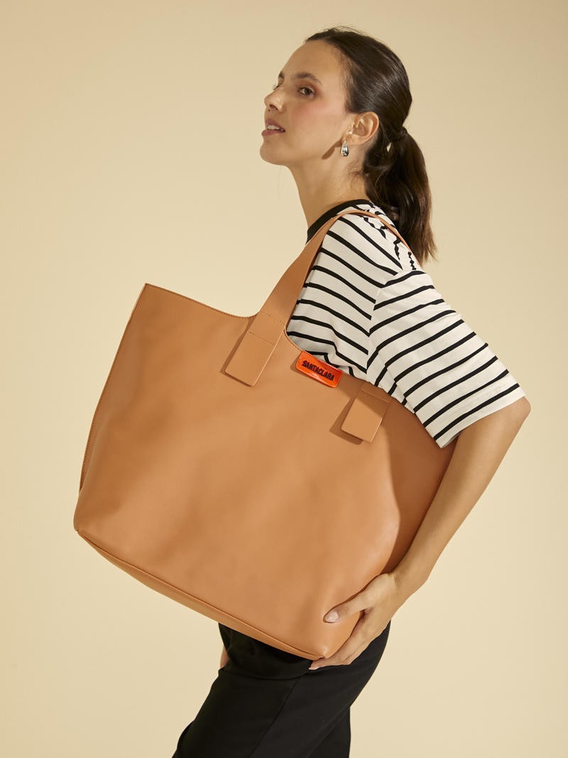 Maxibolso Sonia Camel Porta Notebook