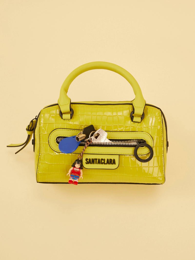 Cartera Baulito Niki Lima De Croco Charol