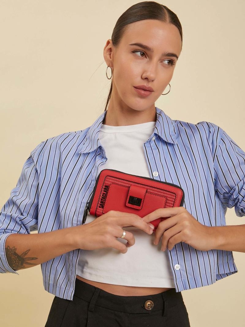 Billetera Lucía  Rojo