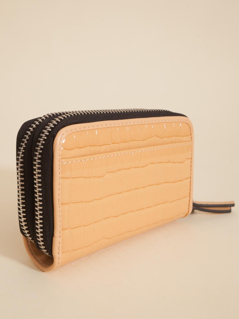 Billetera Midi Niki Camel Doble Compartimento