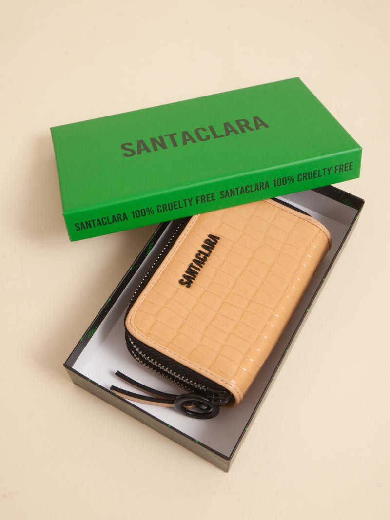 Billetera Midi Niki Camel Doble Compartimento