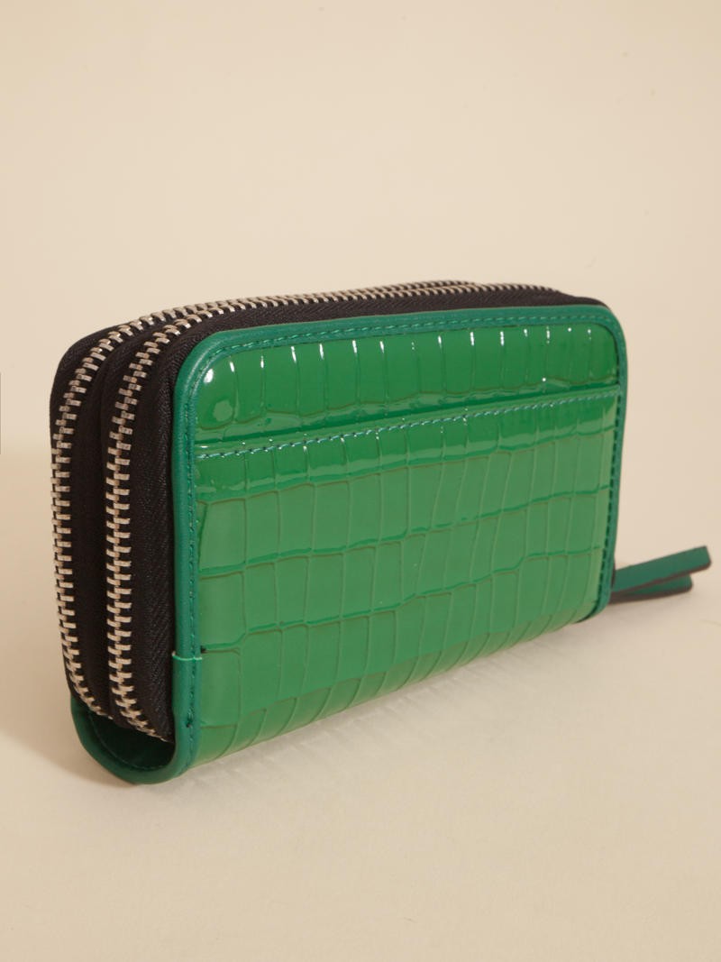 Billetera Midi Niki Verde Doble Compartimento