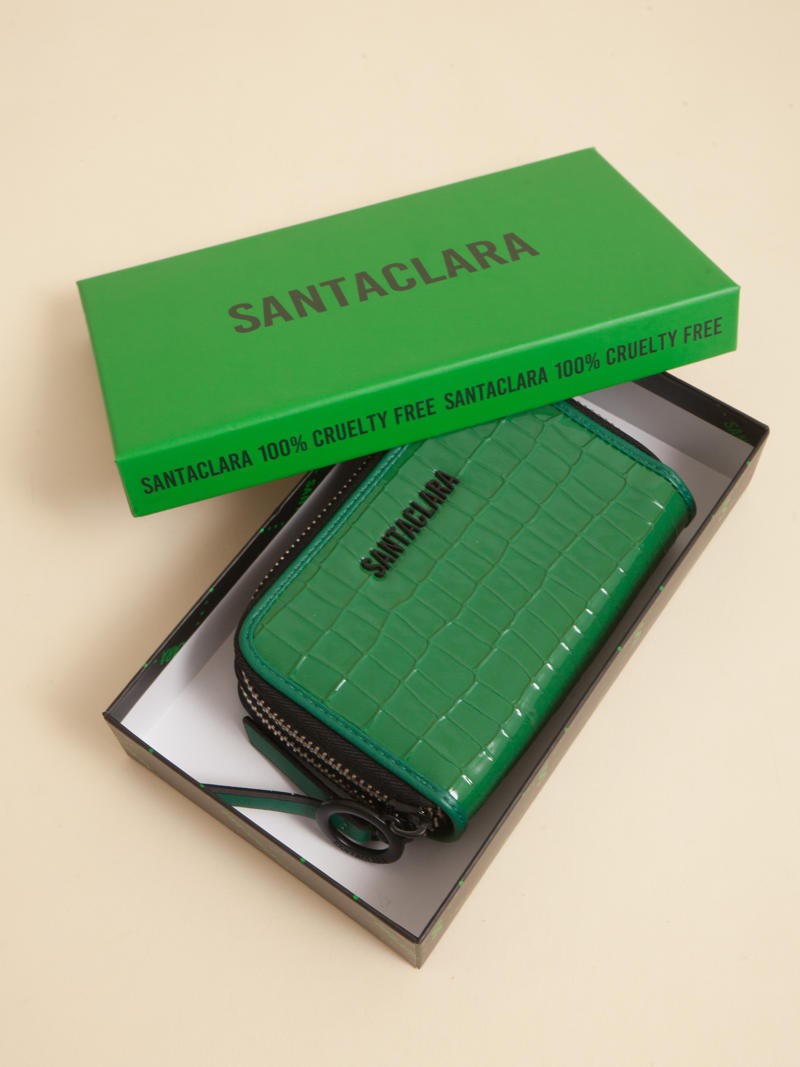 Billetera Midi Niki Verde Doble Compartimento