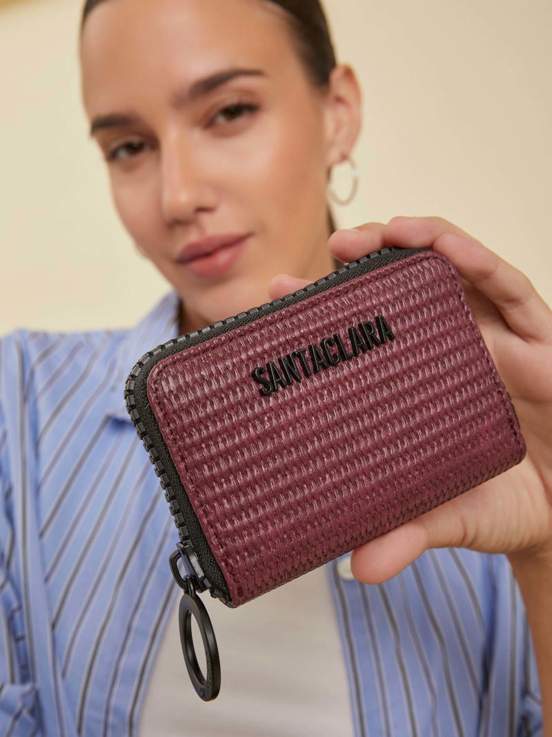 Tarjetero Lucía Berenjena